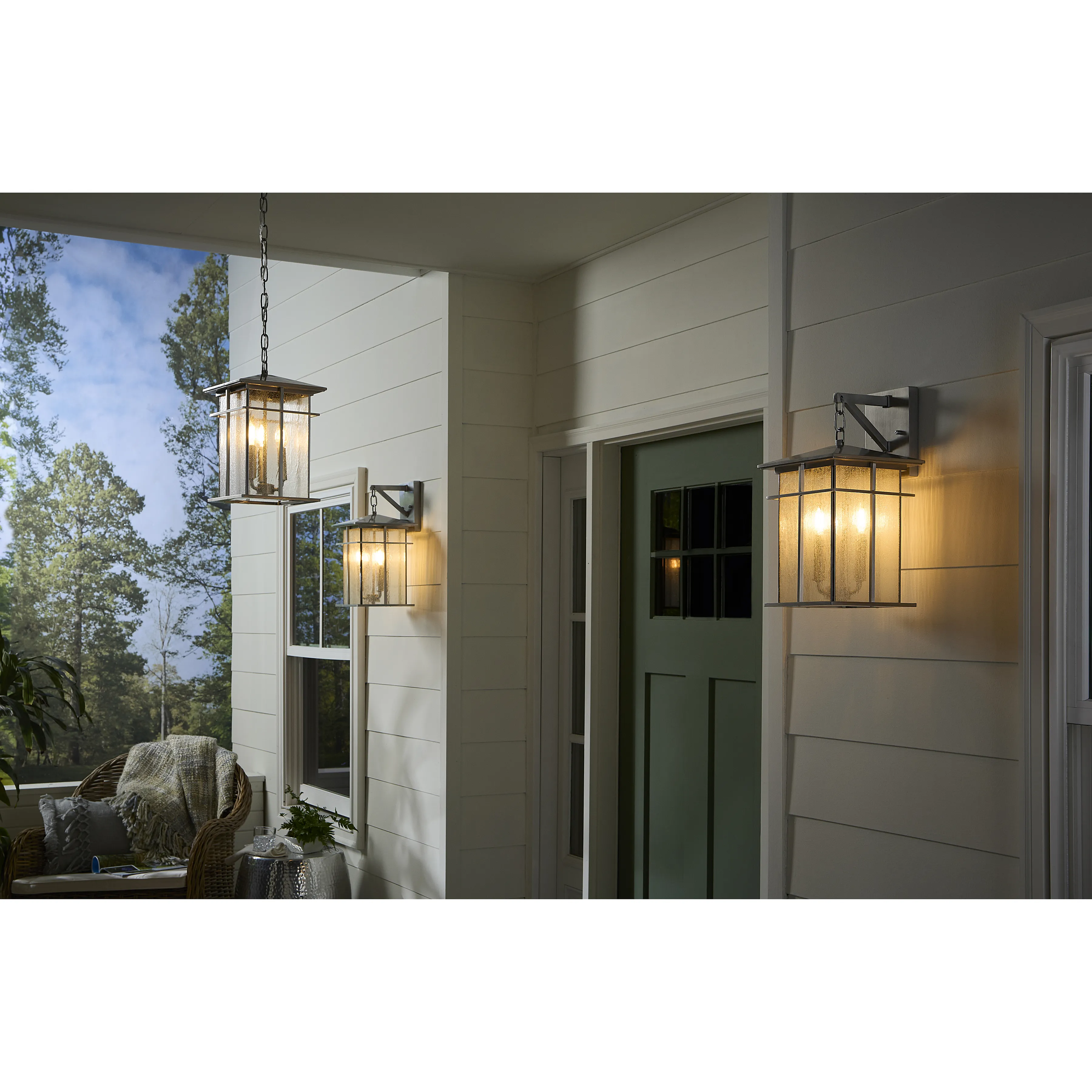 Oak Park 9'' Wide 3-Light Outdoor Pendant