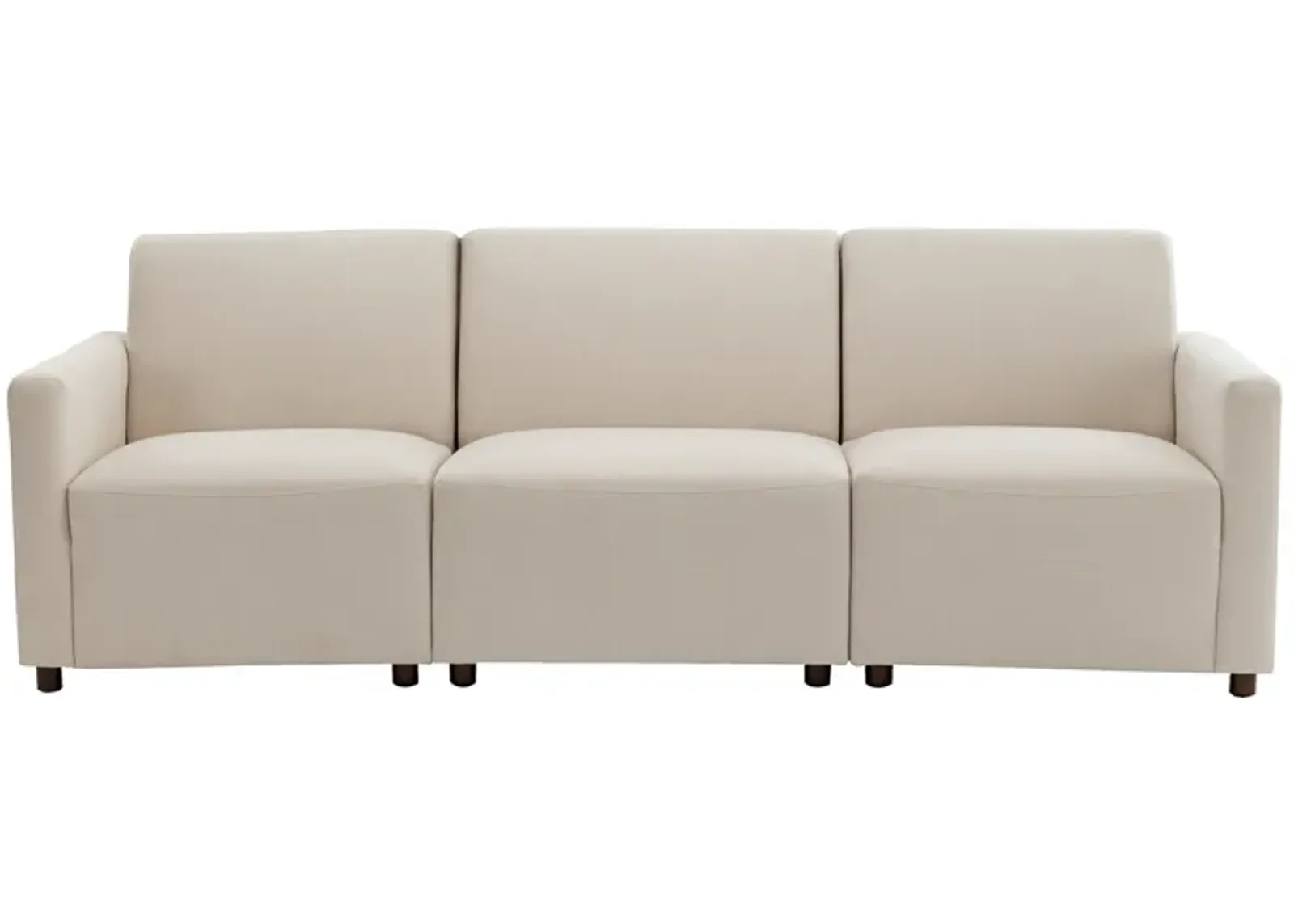 Duvall 3 Piece Modular Sofa - Natural Performance Fabric with Recycled Polyester