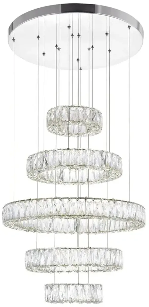 CWI Lighting Madeline LED Chandelier With Chrome Finish