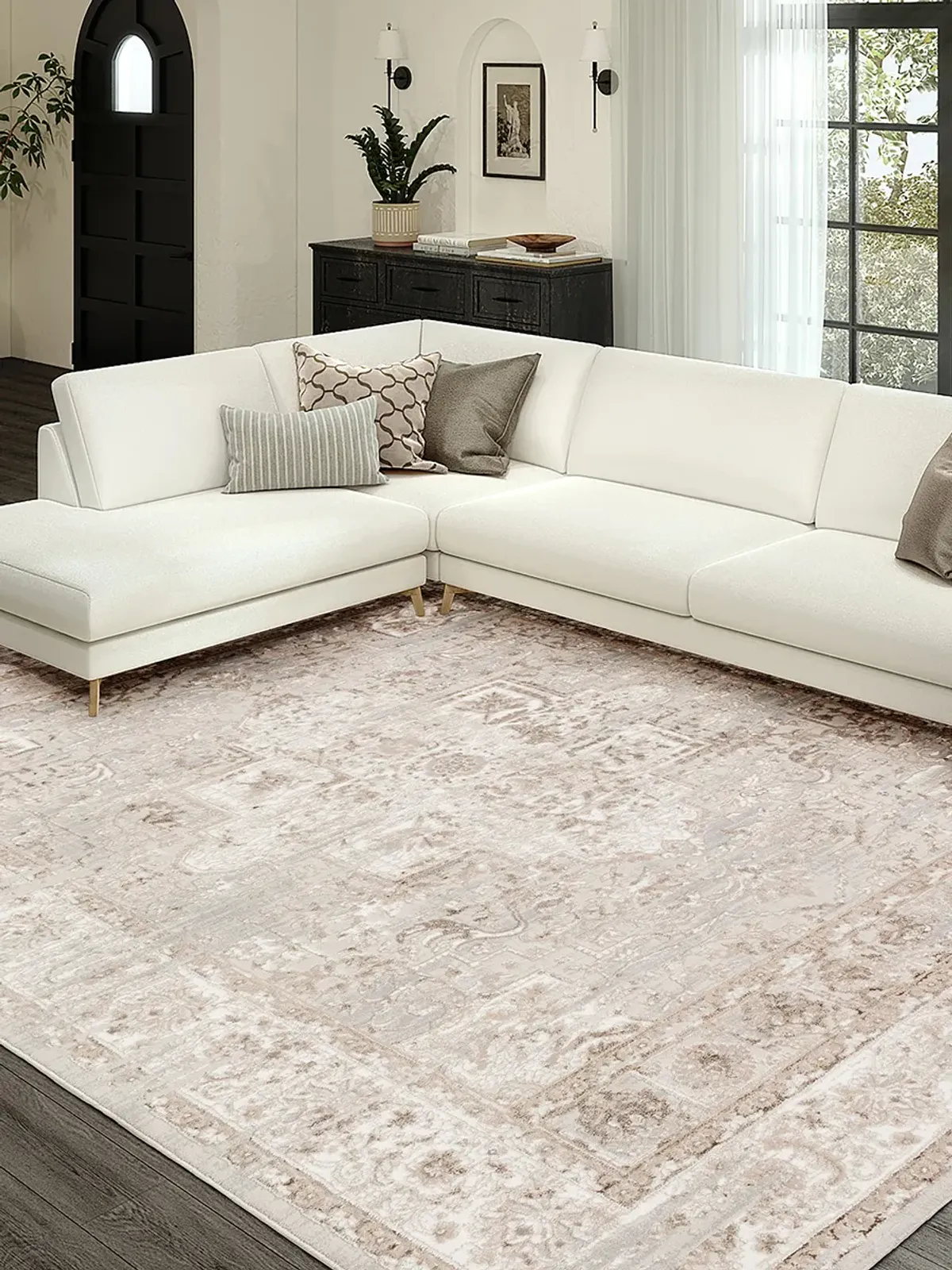 Rhodes RR6 Taupe 3'2" x 5'1" Rug