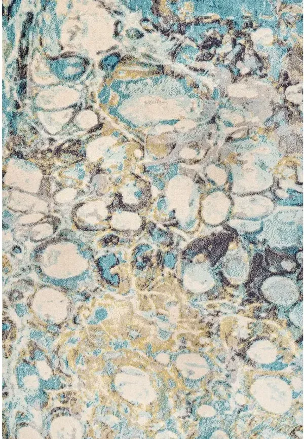 Pebble Marbled Abstract Area Rug