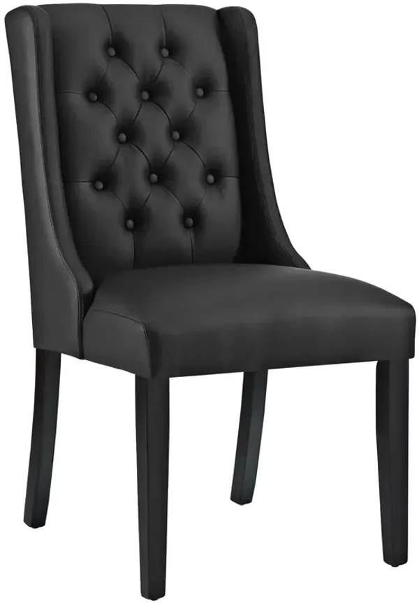 Baronet Button Tufted Vegan Leather Dining Chair