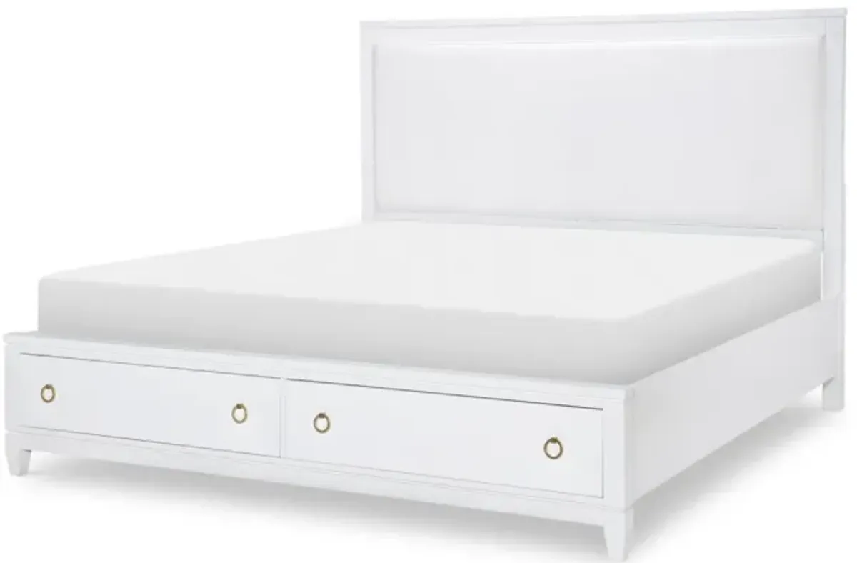 Summerland Upholstered King Bed w/ Storage