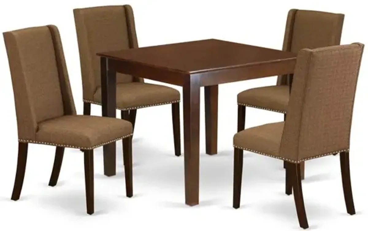 Dining Room Set Mahogany, OXFL5-MAH-18
