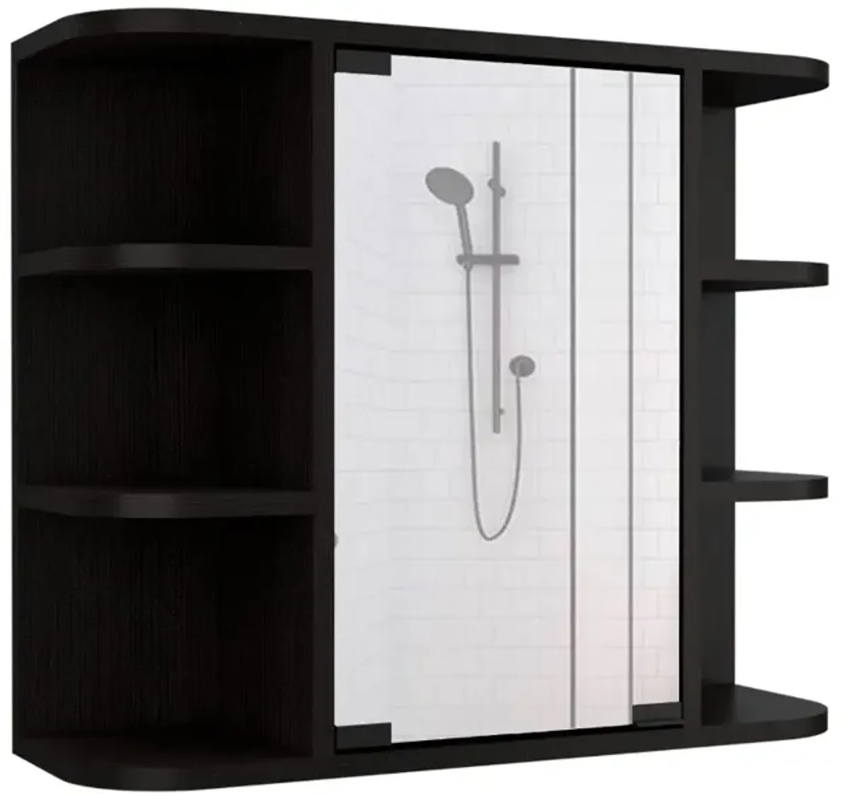 Medicine Cabinet Milano, Bathroom, Black