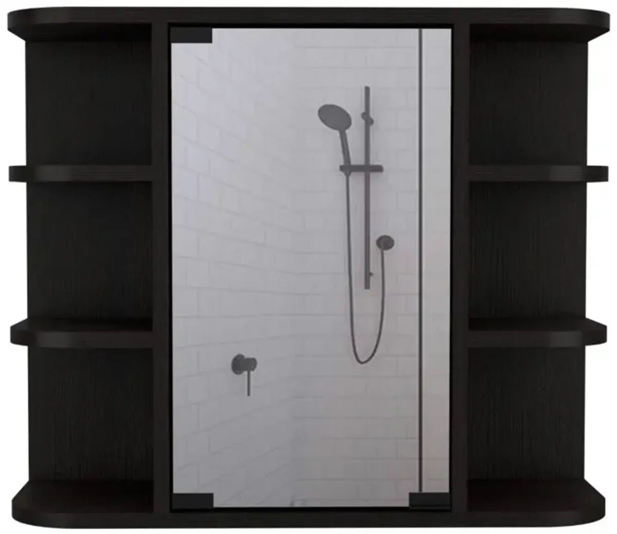 Medicine Cabinet Milano, Bathroom, Black