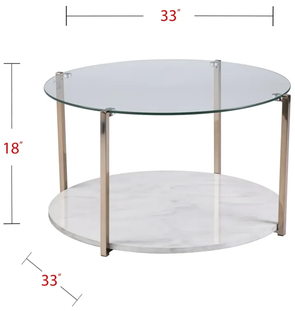 Gloria Round Cocktail Table