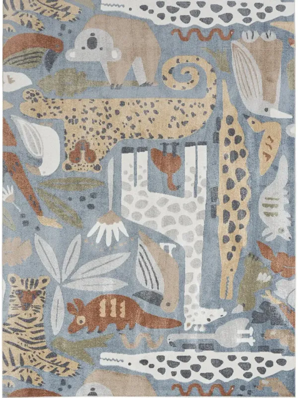 Astra Machine Washable ASW01 Multicolor 7'10" x 10' Rug