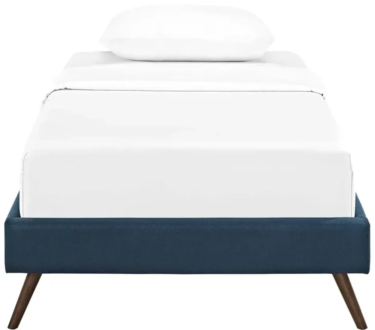 Modway - Loryn Twin Fabric Bed Frame with Round Splayed Legs