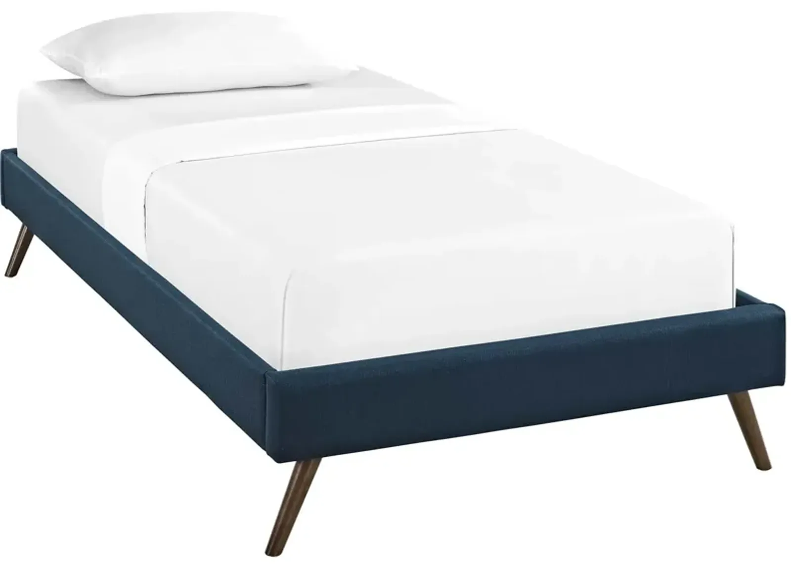 Modway - Loryn Twin Fabric Bed Frame with Round Splayed Legs