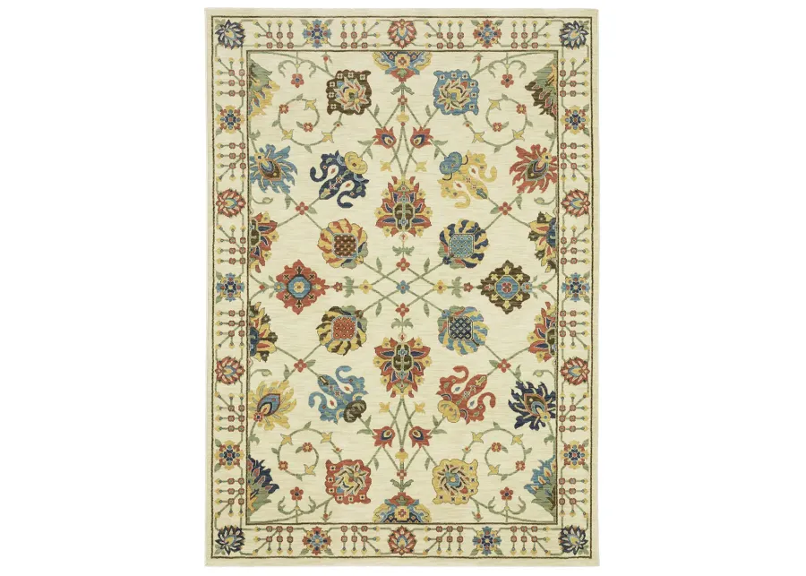 Francesca 3'3" x 5' Ivory Rug