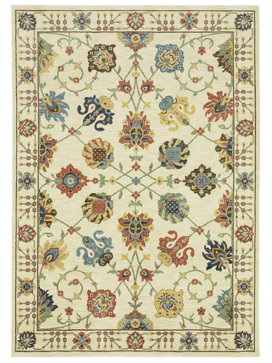 Francesca 3'3" x 5' Ivory Rug