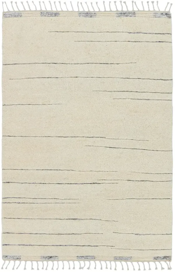 Keoka Furrow White 8' x 10' Rug