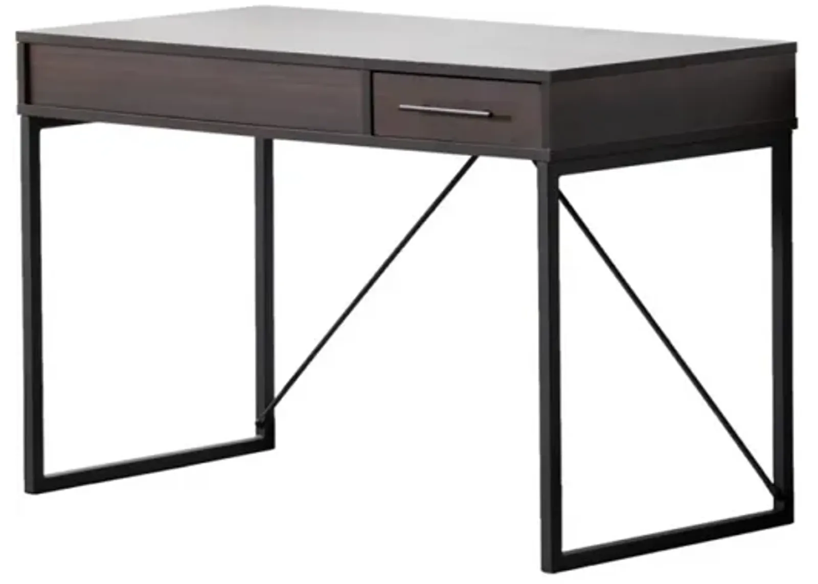 Juno Dark Brown Wood Lift Top Desk With Hidden Storage And Drawer