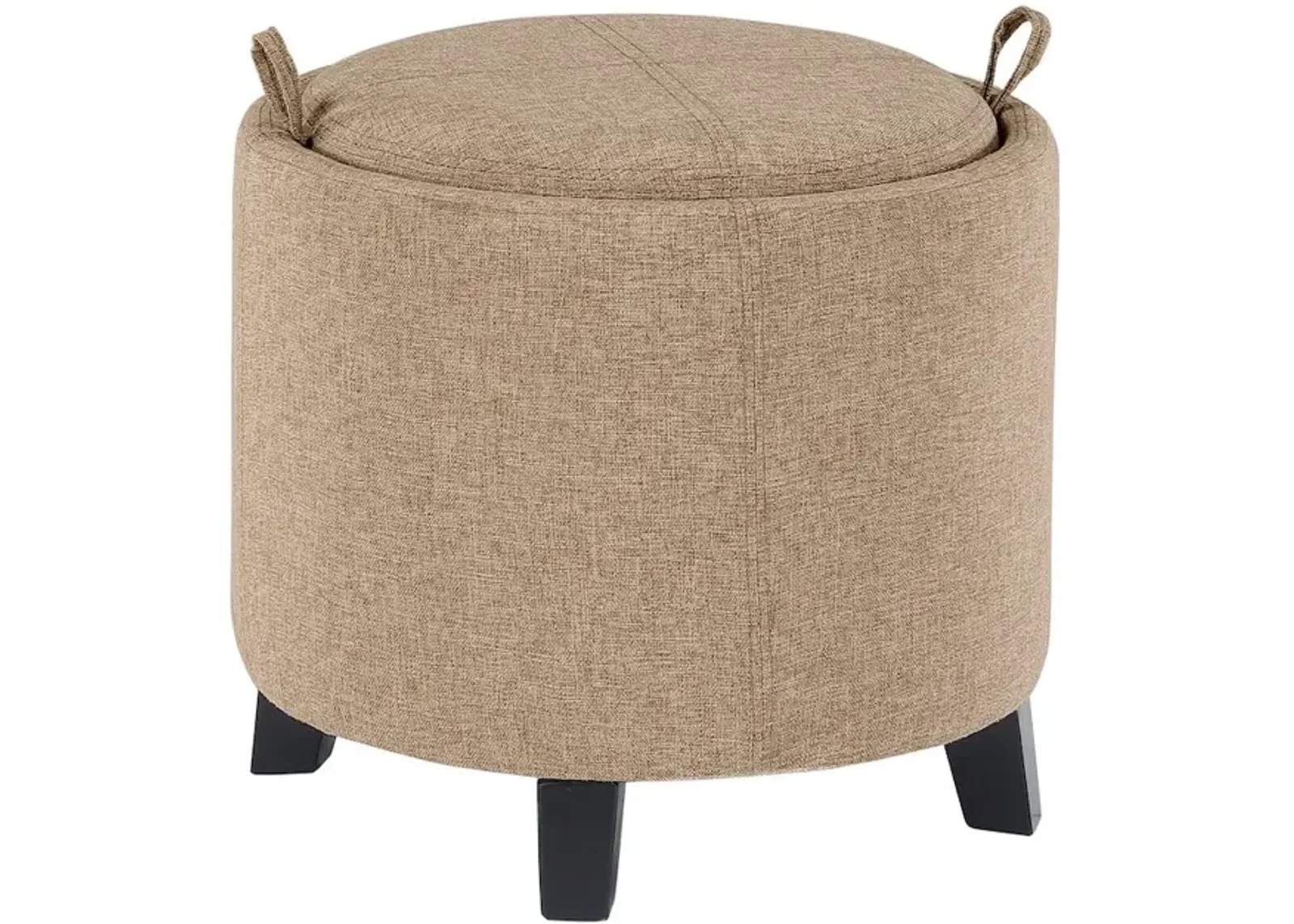 Convenience Concepts Designs4Comfort Oscar Storage Ottoman with Reversible Tray