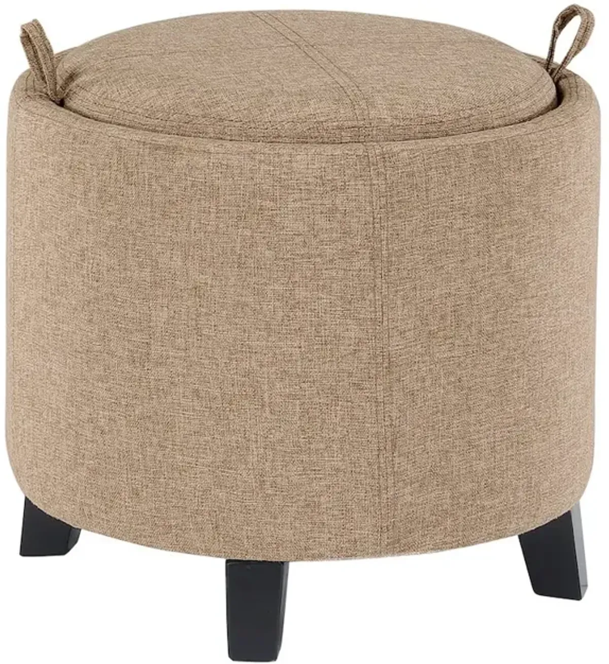 Convenience Concepts Designs4Comfort Oscar Storage Ottoman with Reversible Tray