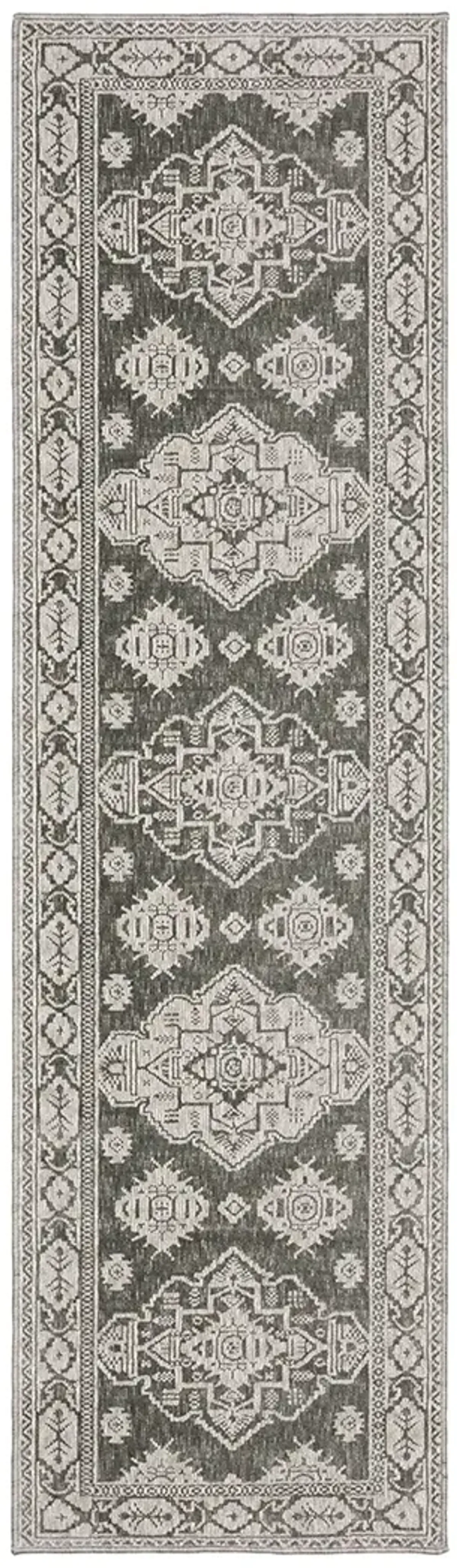 Intrigue 2'3" x 7'6" Grey Rug