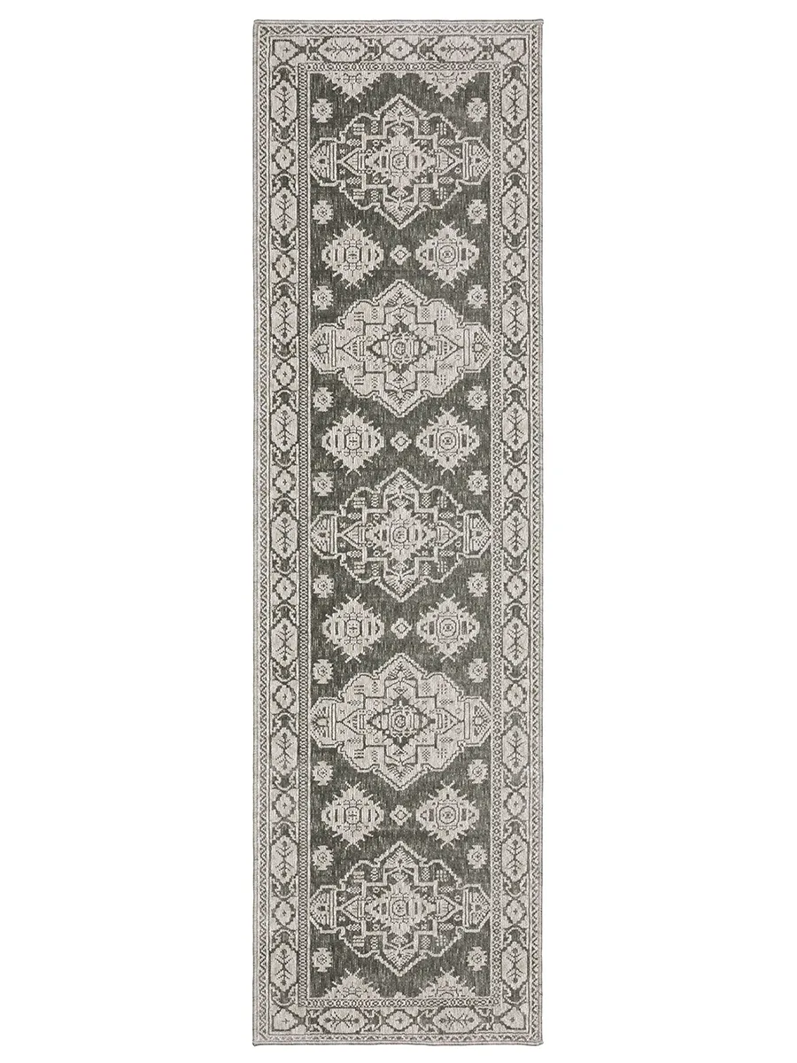 Intrigue 2'3" x 7'6" Grey Rug