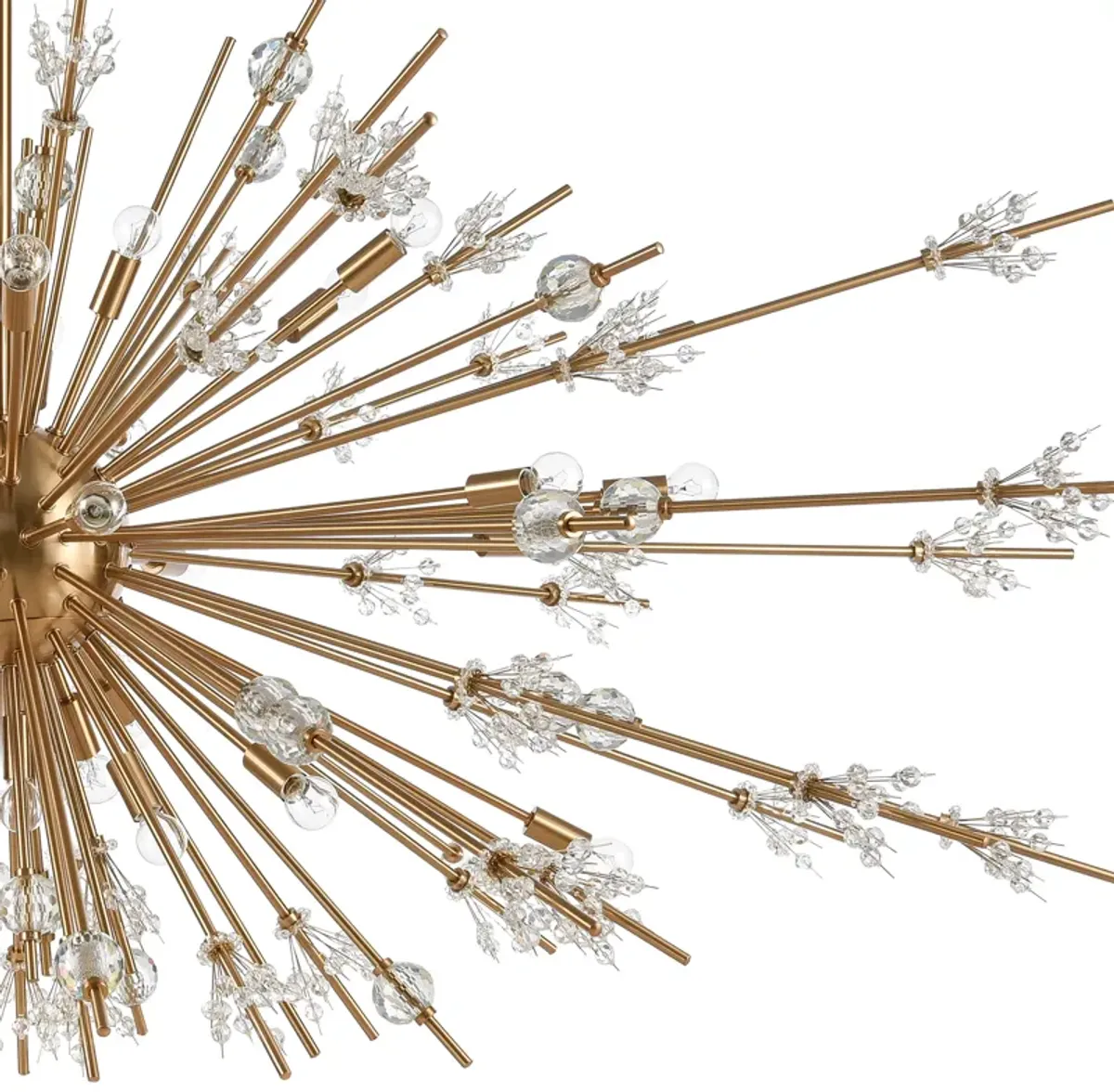 Starburst 72'' Wide 31-Light Gold Chandelier