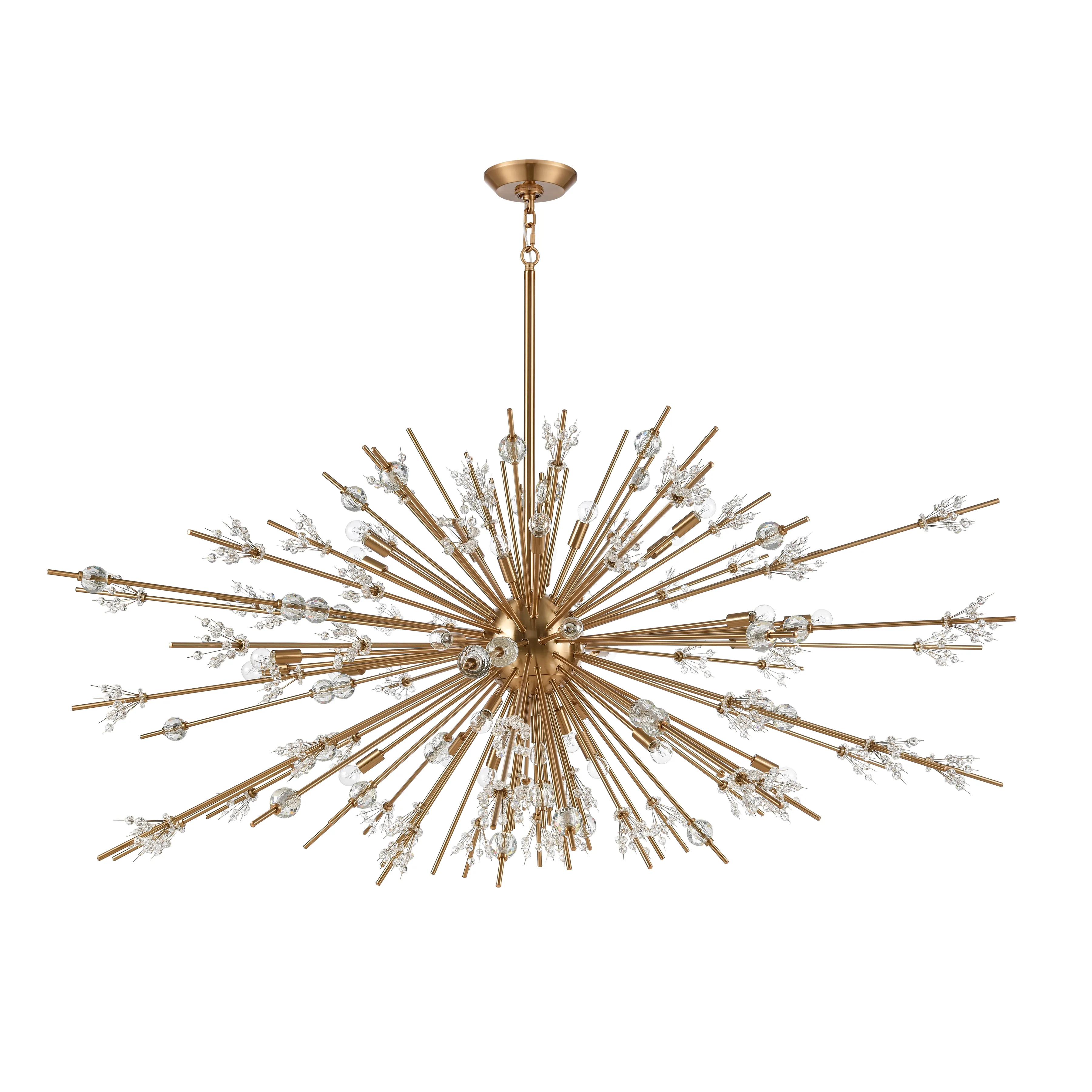 Starburst 72'' Wide 31-Light Gold Chandelier