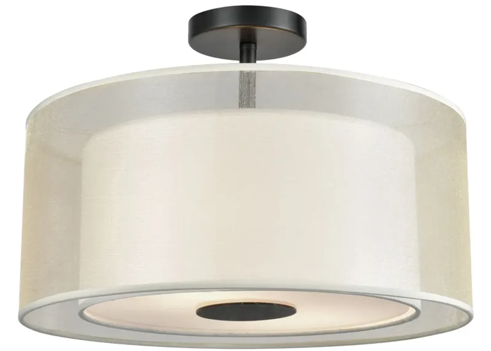 Ashland 16" Wide 2-Light Semi Flush Mount