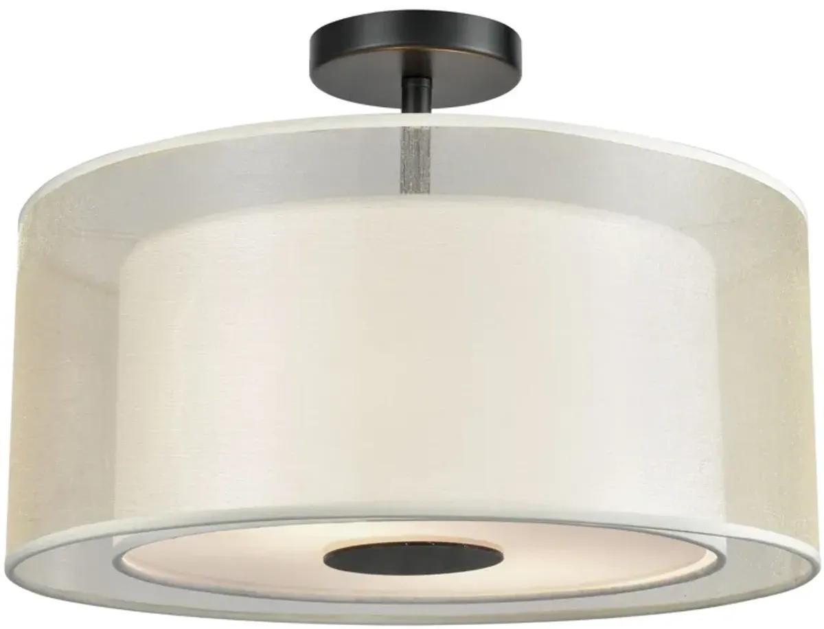 Ashland 16" Wide 2-Light Semi Flush Mount