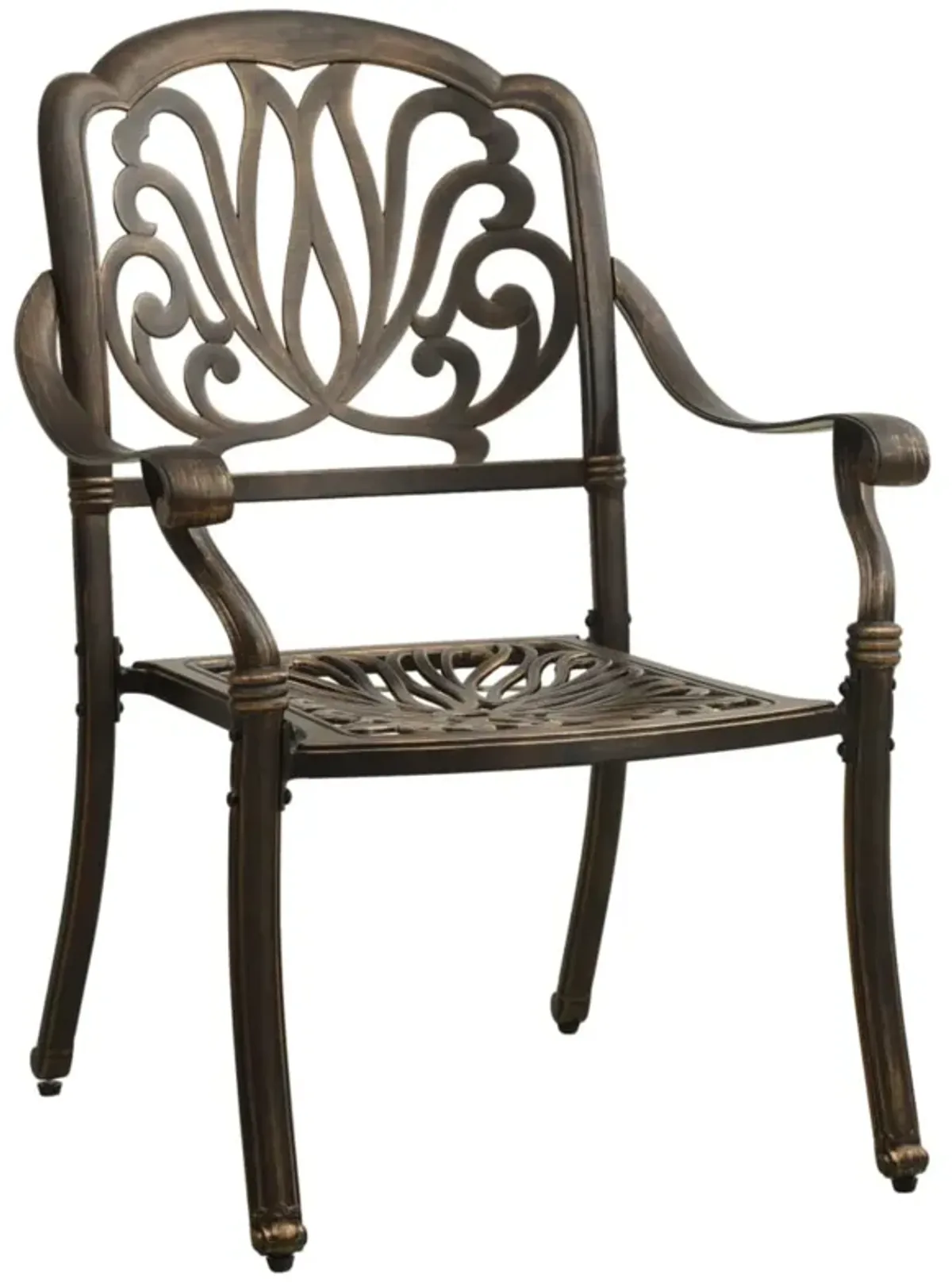 vidaXL 5 Piece Bistro Set Cast Aluminum Bronze