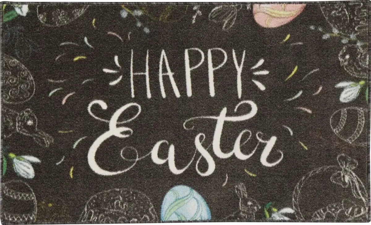 Happy Easter Multi 2' 6" x 4' 2" Kitchen Mat