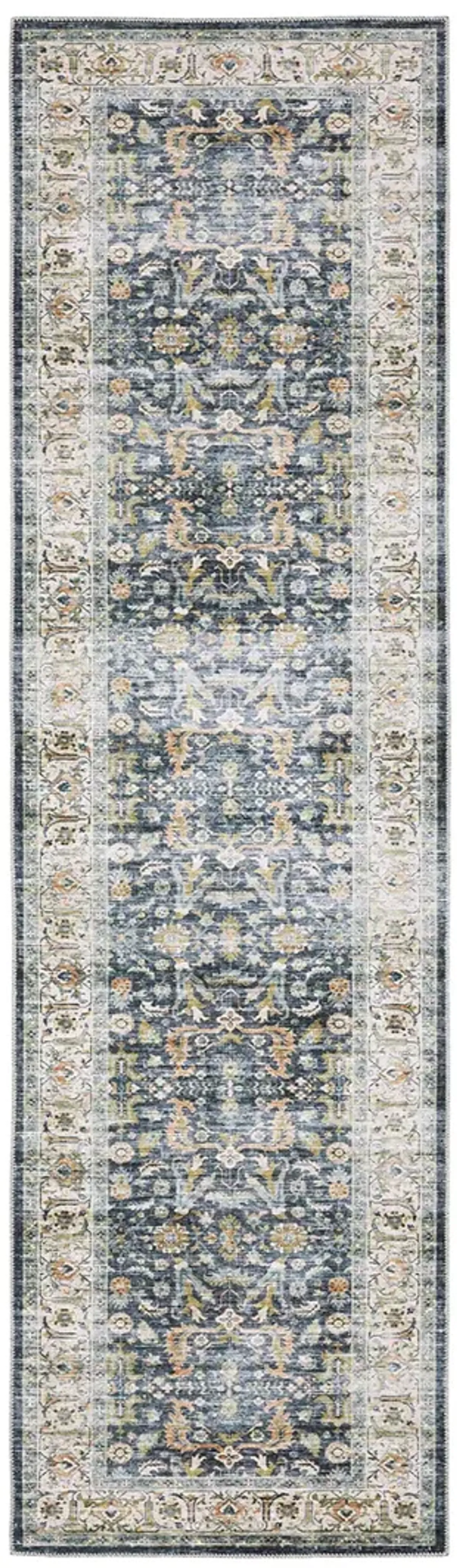 Charleston 2' x 8' Blue Rug