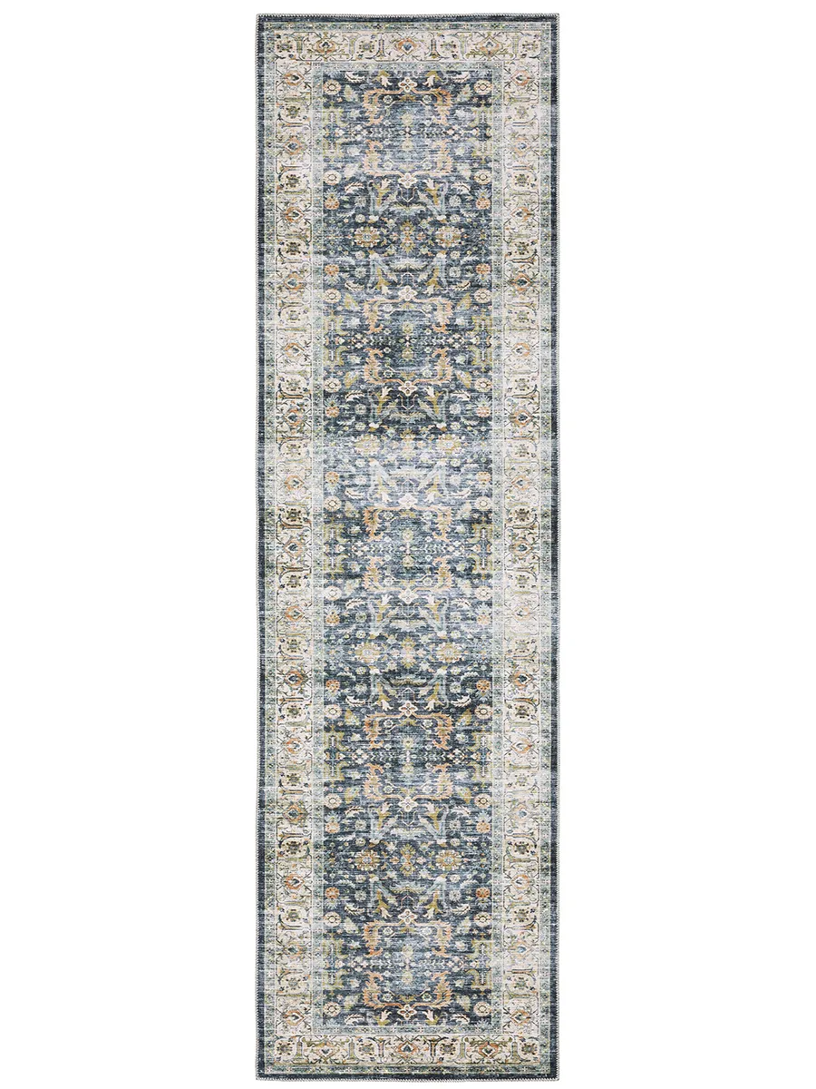 Charleston 2' x 8' Blue Rug