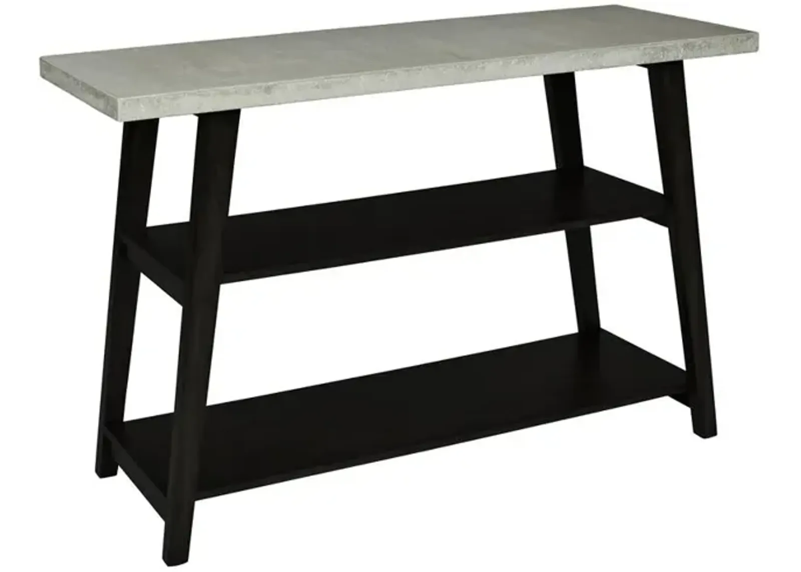 Sofa/Console Table, Concrete Gray/Black