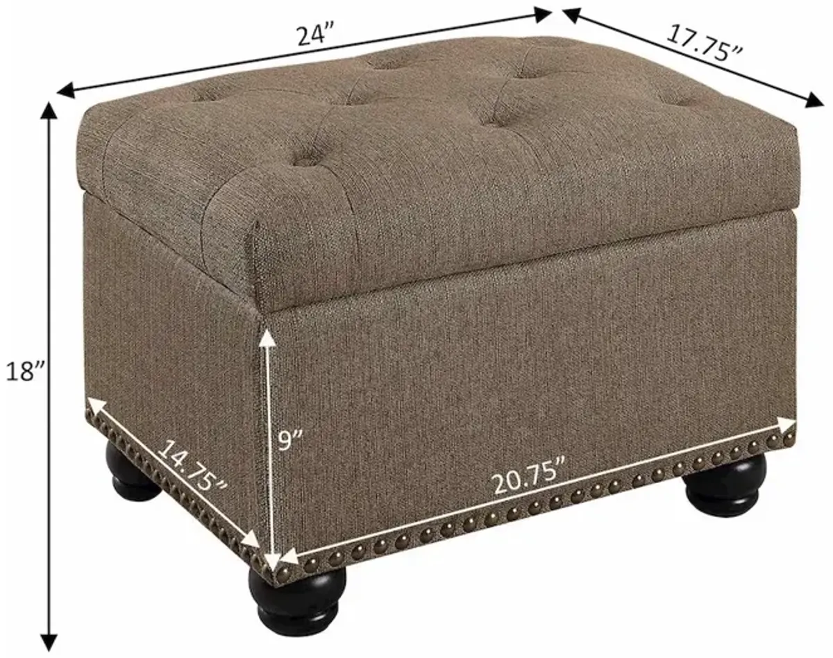 Convience Concept, Inc. Designs4Comfort 5th Avenue Storage Ottoman