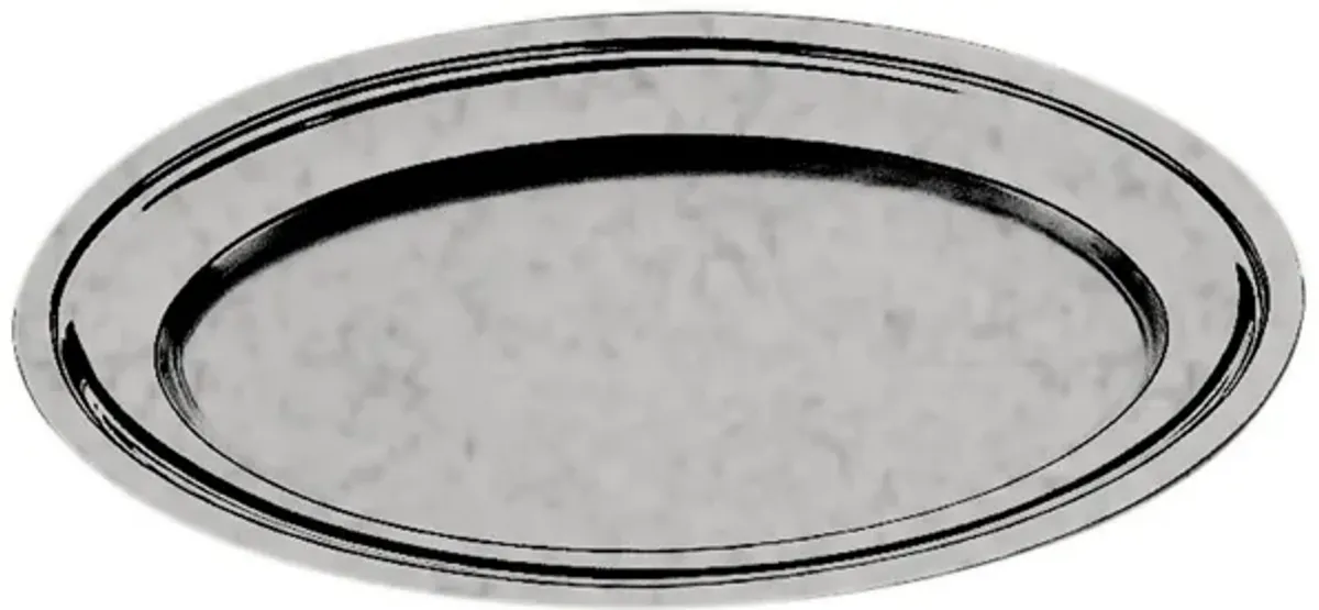 Original Vintage 13.77" x 19.68" Oval Tray in Pewter