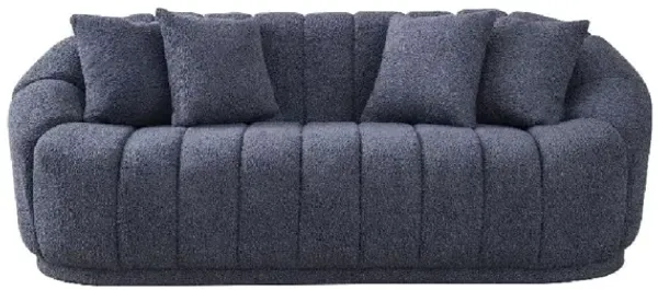 Ashcroft Furniture Co Maximilian Modern Japandi Style Tight Back Boucle Couch