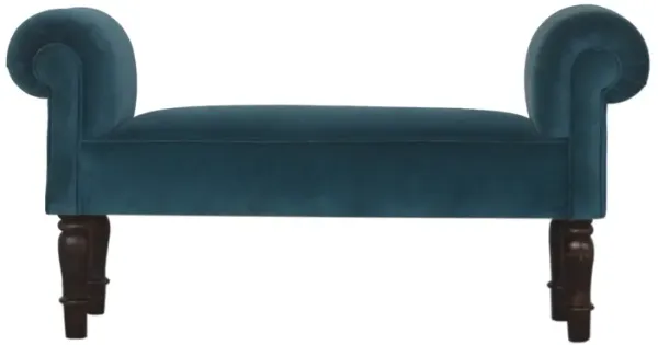 Artisan Furniture Teal Velvet Bench