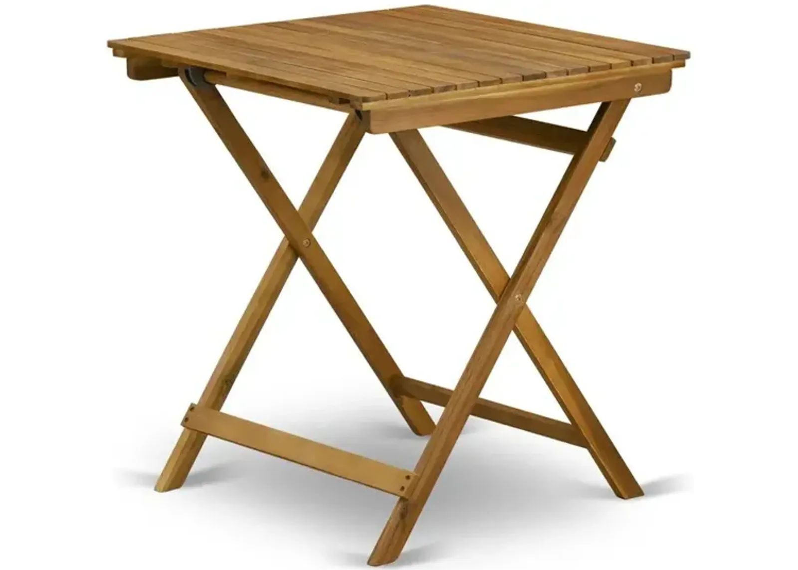 BSETQNA Selma Square Wooden Outdoor Table Made of Acacia Wood in Natural Oil finish