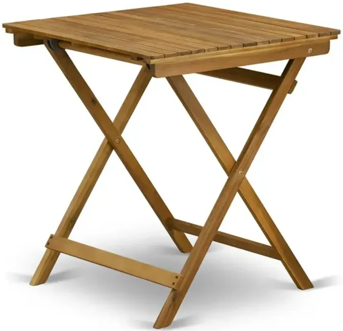 BSETQNA Selma Square Wooden Outdoor Table Made of Acacia Wood in Natural Oil finish