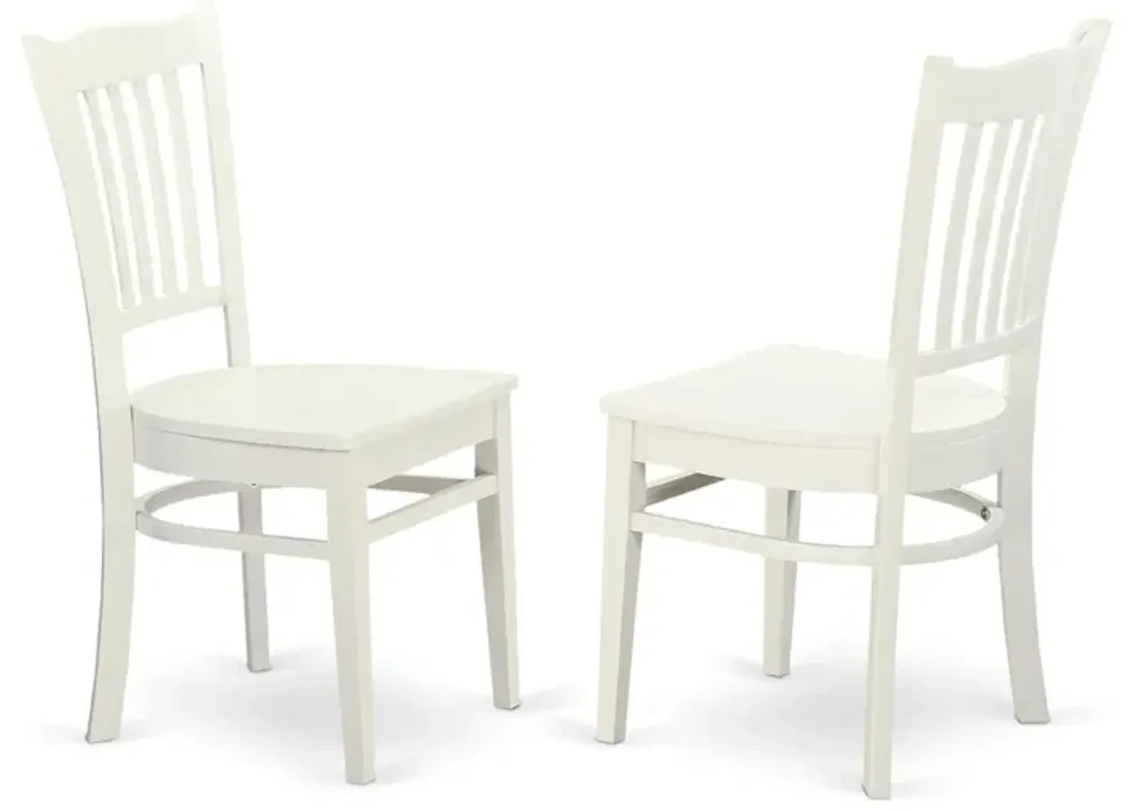 Groton Dining Chair With Wood Seat In Linen White Finish, Set of 2