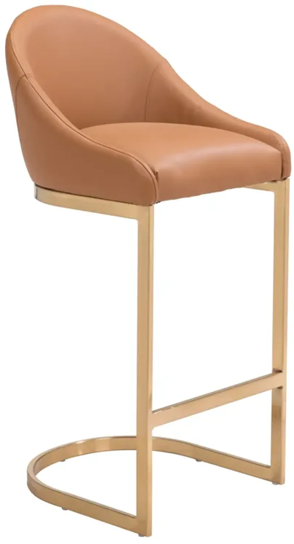 Scott Barstool Tan and Gold