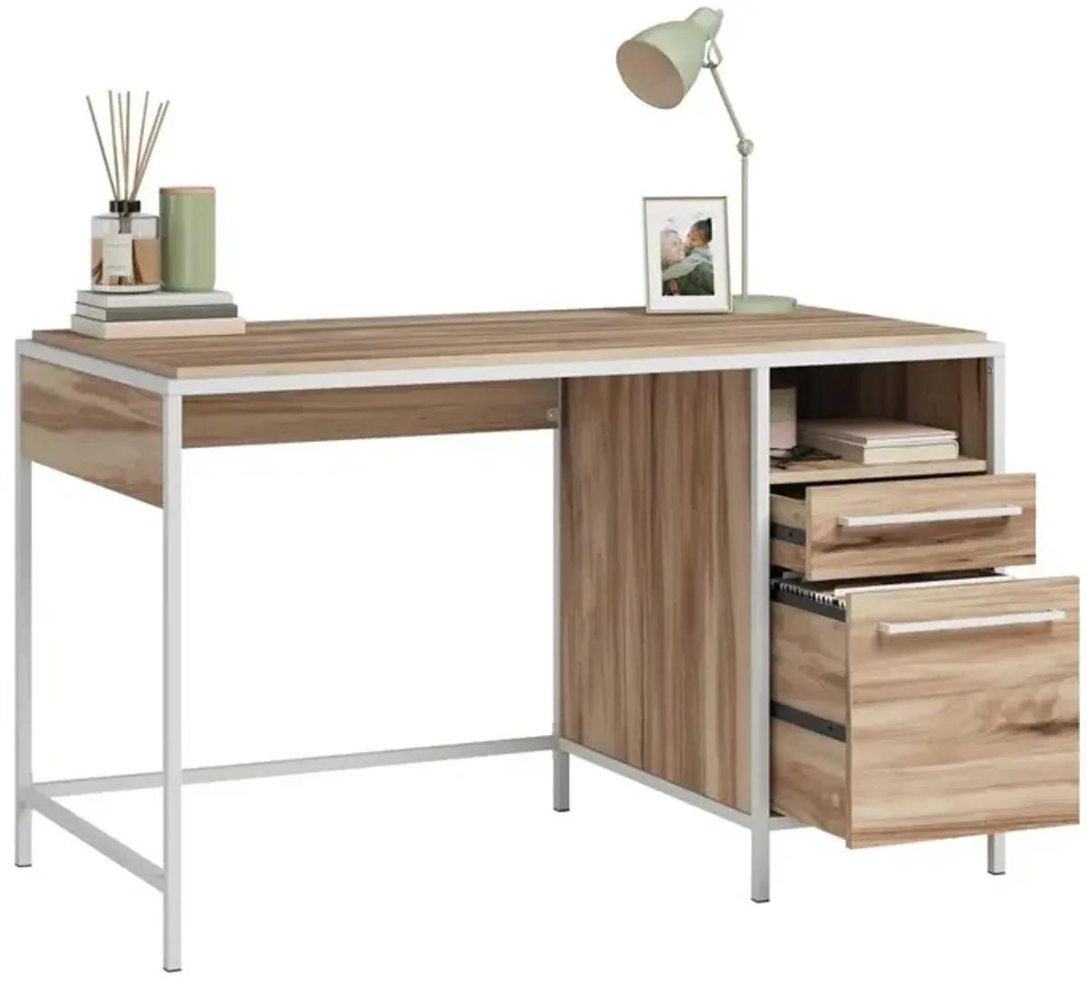 Sauder Nova Loft Single Ped Desk Ka