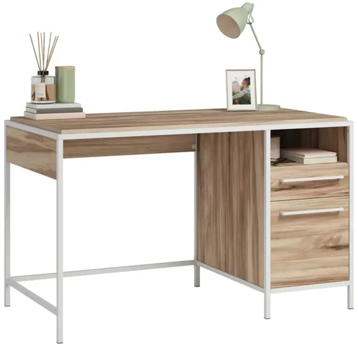 Sauder Nova Loft Single Ped Desk Ka