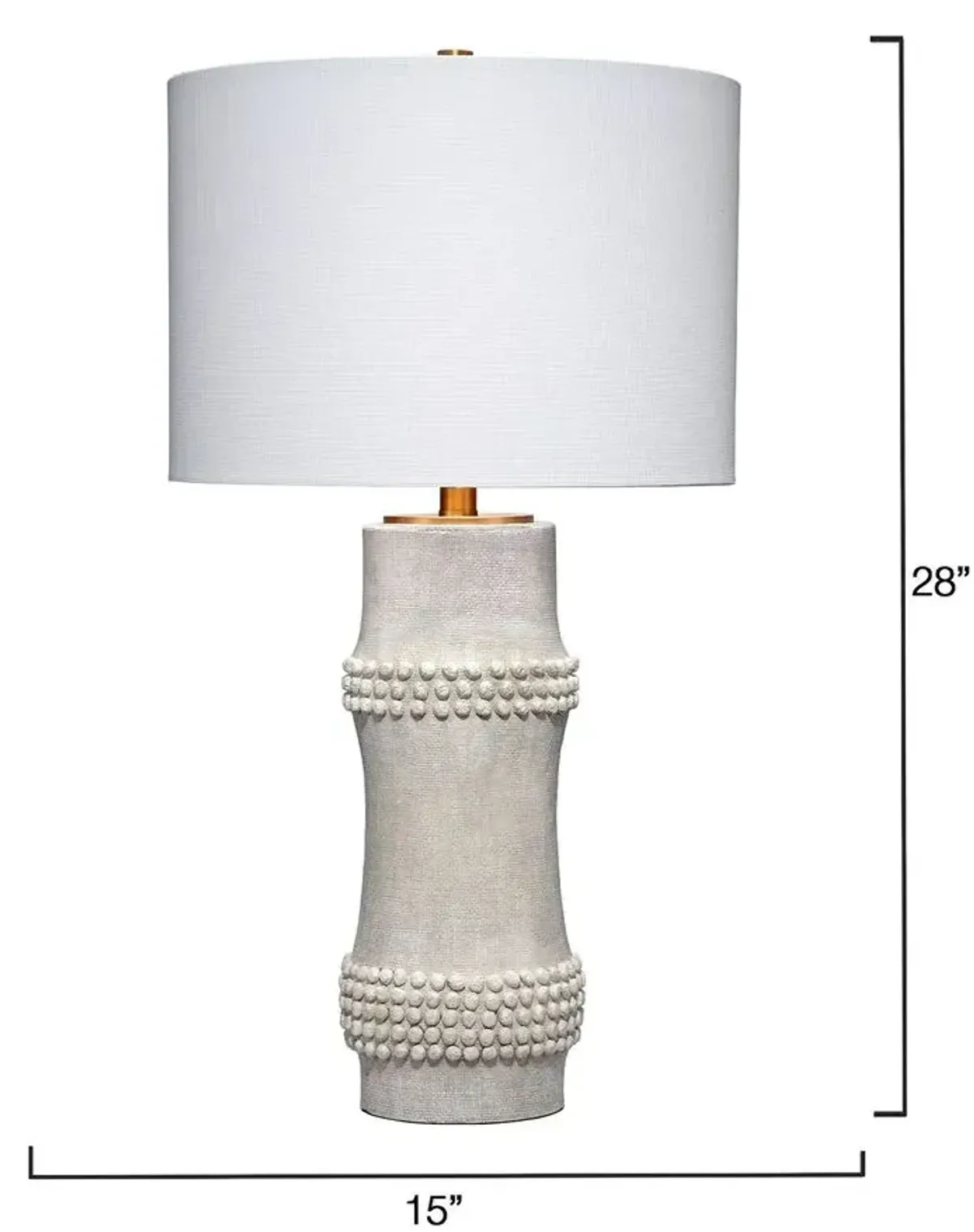 Rail Table Lamp, White