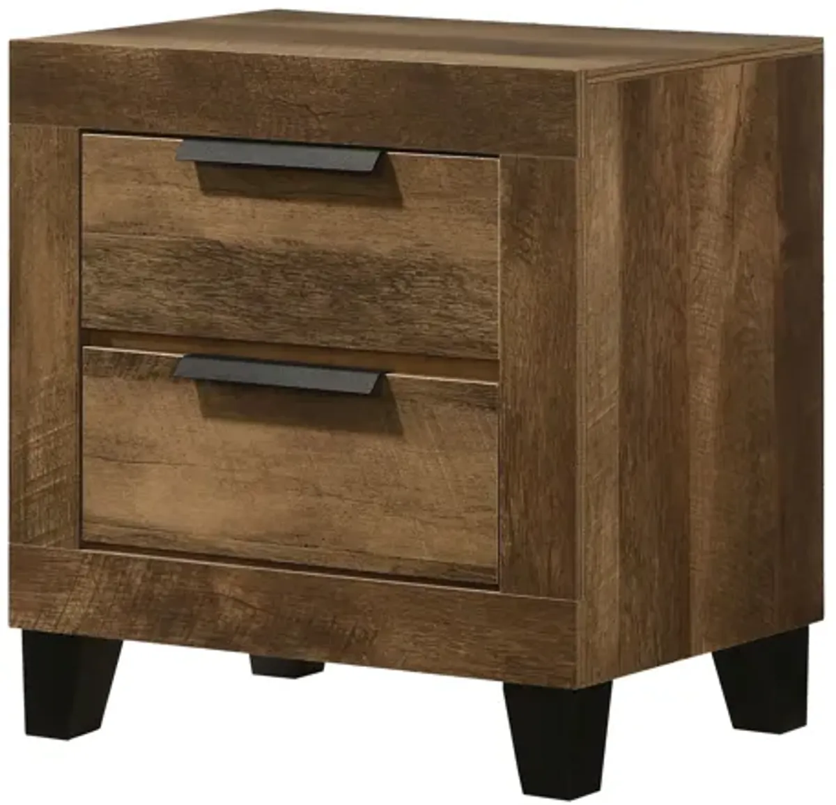 ACME Morales Nightstand, Rustic Oak Finish