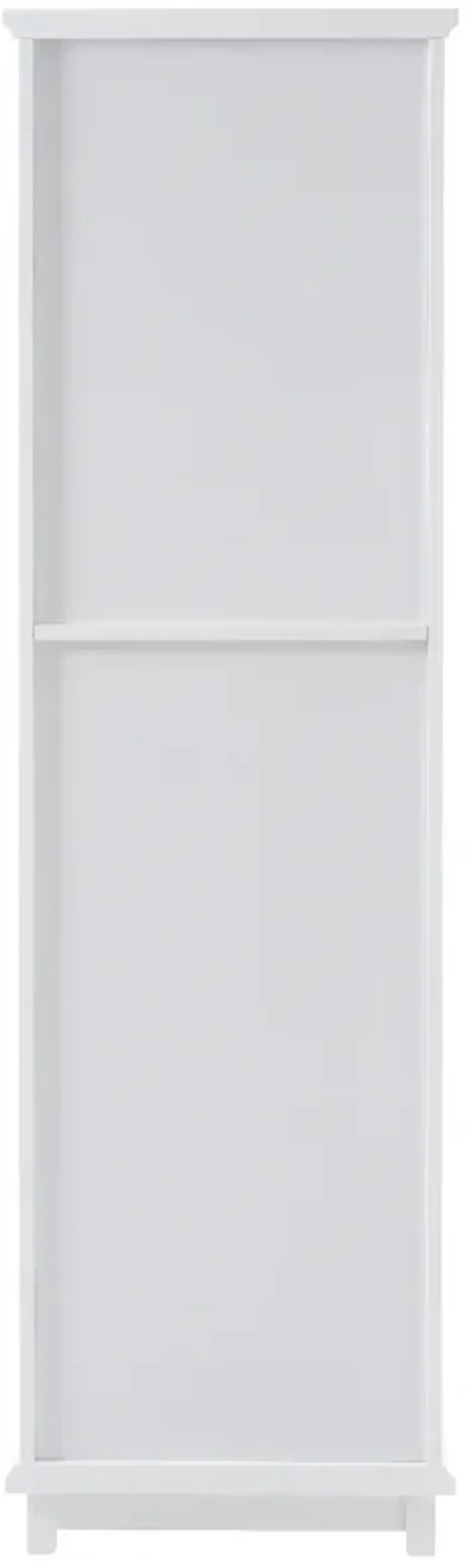 Merax Tall Bathroom Storage Cabinet with Glass Doors