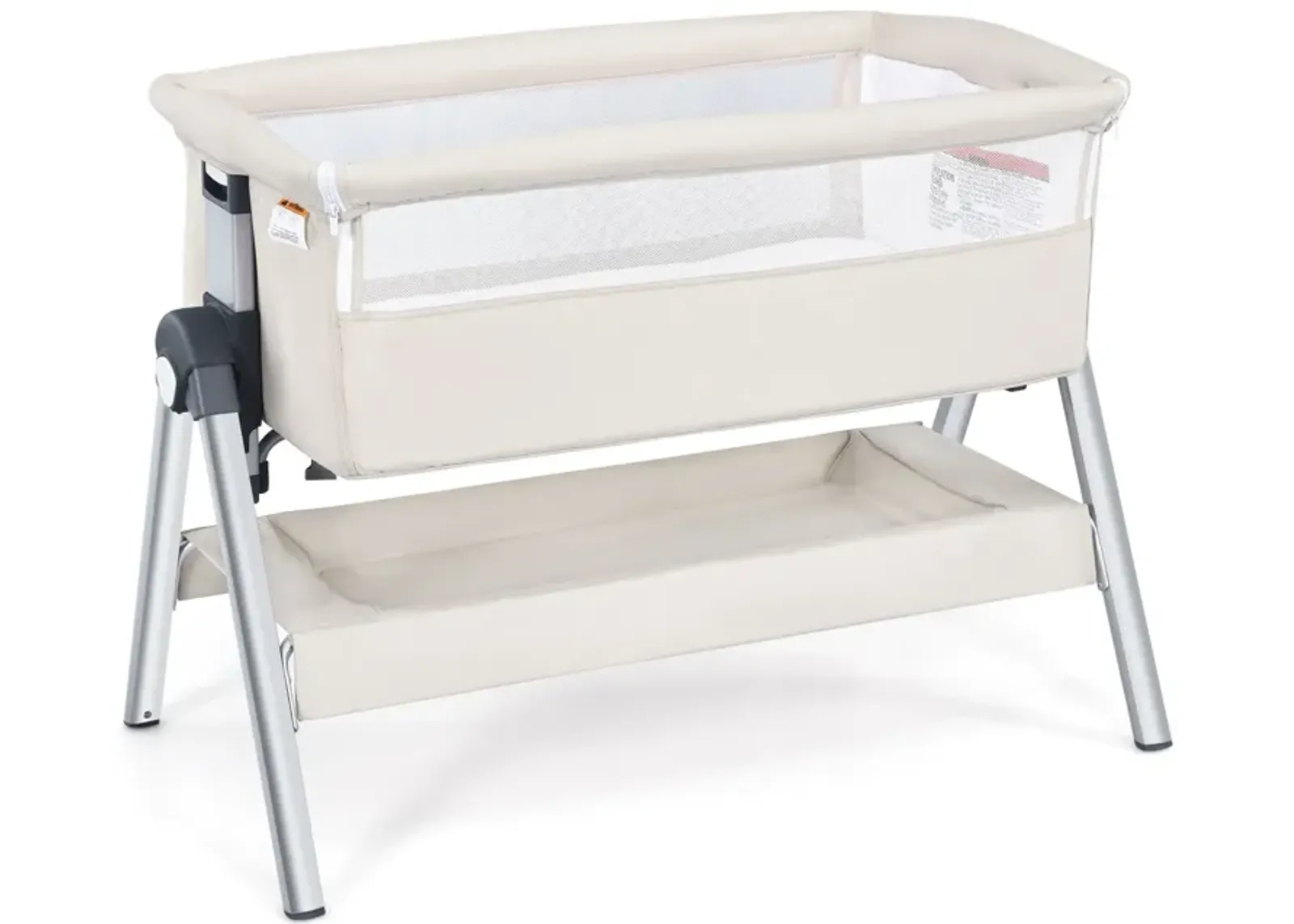 Portable Baby Bedside Sleeper with Adjustable Heights and Angle