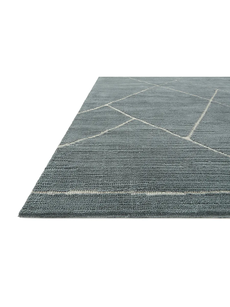 Logan LOG01 Slate/White 3'6" x 5'6" Rug