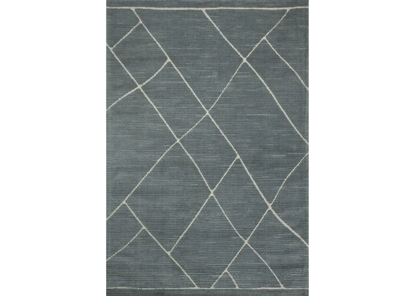 Logan LOG01 Slate/White 3'6" x 5'6" Rug