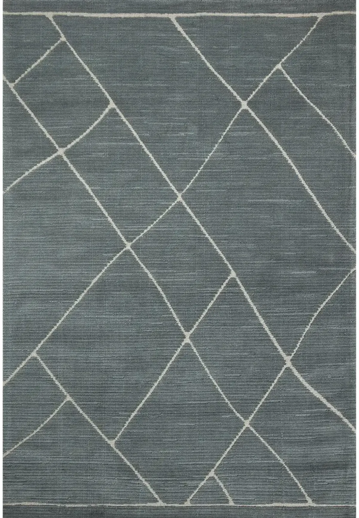 Logan LOG01 Slate/White 3'6" x 5'6" Rug