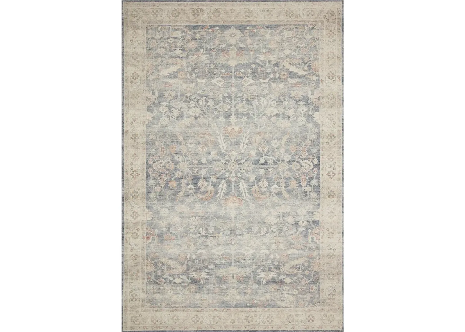 Hathaway HTH02 Denim/Multi 5' x 7'6" Rug by Loloi II