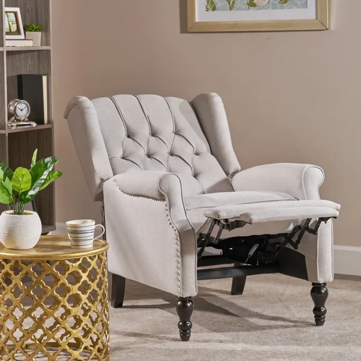 Merax Tufted Fabric Arm Chair Recliner